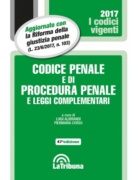 CODICE PENALE E DI PROCEDURA PENALE