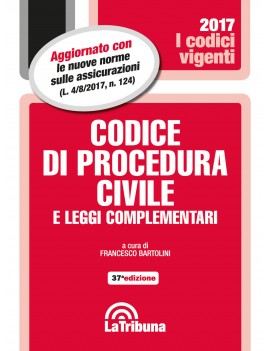 CODICE DI PROCEDURA CIVILE 2017