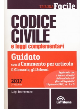 CODICE CIVILE 2017 guidato commento a