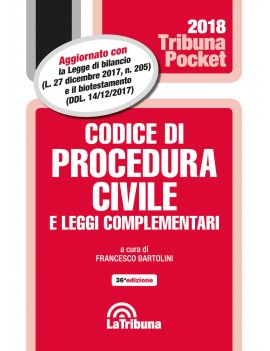 CODICE DI PROCEDURA CIVILE 2018