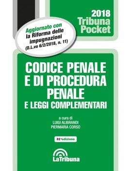 VE CODICE PENALE E PROCEDURA PENALE 2018