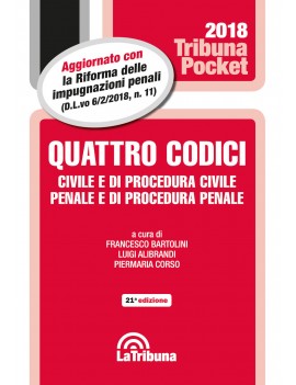 QUATTRO CODICI 2018 POCKET