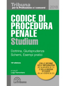 CODICE DI PROCEDURA PENALE 2018 STUDI