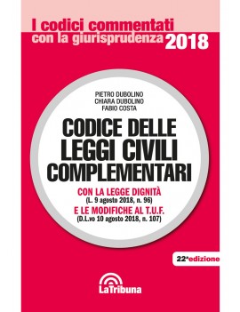 CODICE DELLE LEGGI CIVILI COMPLEMENTARI