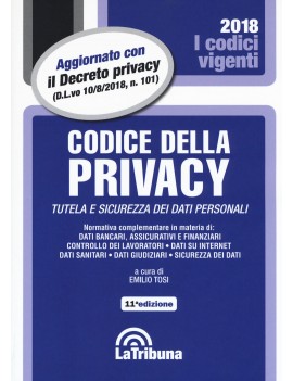 CODICE DELLA PRIVACY  2018