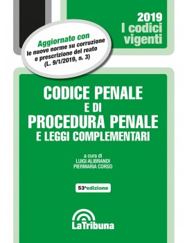 VE CODICE PENALE E PROCEDURA PENALE 2019