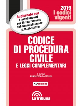 CODICE DI PROCEDURA CIVILE 2019