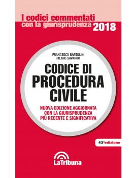 CODICE DI PROCEDURA CIVILE 2018