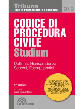 CODICE PROCEDURA CIVILE 2019 STUDIUM