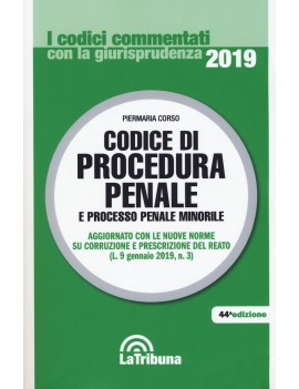 CODICE DI PROCEDURA PENALE 2019