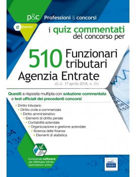 510 FUNZIONARI TRIBUTARI AGENZIA DELLE E