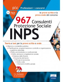 CONCORSO 967 CONSULENTI PROTEZIONE SOCIA