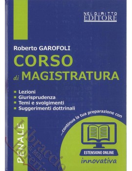 CORSO DI MAGISTRATURA PENALE 2016