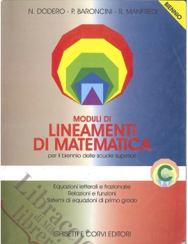 MODULI DI LINEAMENTI DI MATEMATICA C